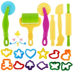 25-Piece Playdough Tools Set for Toddlers Ages 2-4 — BPA-Free