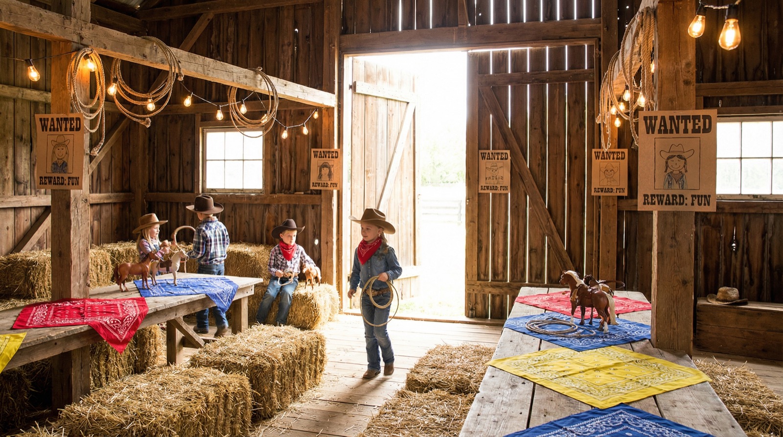 Cowboy western themed birthday party