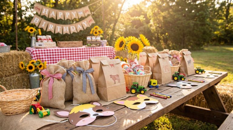 Farm Party Favors – Anyone got good treat bag ideas?