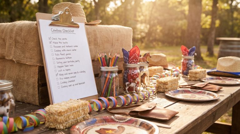 Wild West Chaos (and Triumphs!) – My Son’s Birthday and Our Cowboy Party Checklist