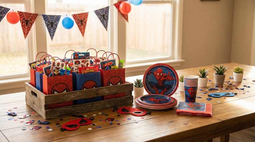 Anyone nail the Spiderman Party Goodie Bags Set before? Asking for an 8-year-old’s sanity!