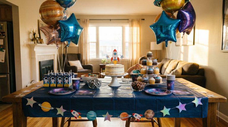 Space Party Decoration Ideas for a Toddler? Send Help (and Coffee)!