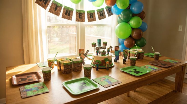 Minecraft Madness: Tableware Tally Troubles for Max’s 6th!