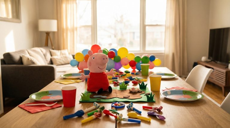 Peppa Pig Party Centerpiece for Lily’s 2nd: My DIY Adventure and a Glitter Disaster!