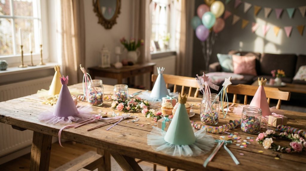 Alright, grandmas and mamas: Princess Birthday Cone Hats on a budget, anyone? My latest saga with Stella’s party!