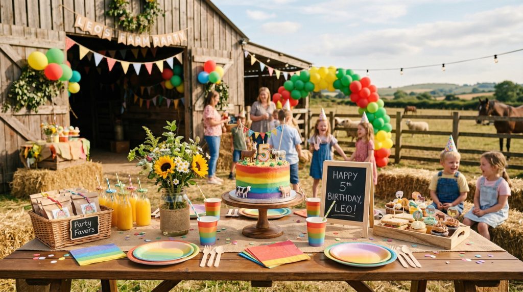 Jude’s Farm Party Decor Dilemma: Help a Dad Figure Out Banners!